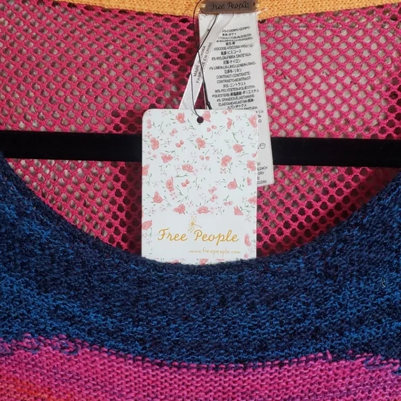 NEW FREE PEOPLE SUNSET FRINGE SWEATER Size XS - Picture 4 of 9